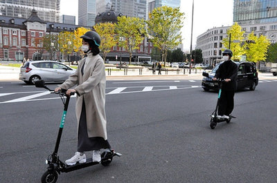 The use of electric scooters around the world.