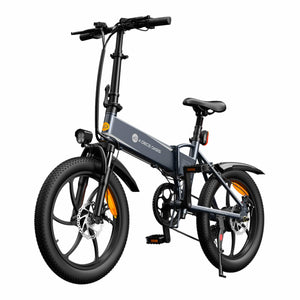 ADO A20+ Hybrid Electric Bike in Grey (Side View)