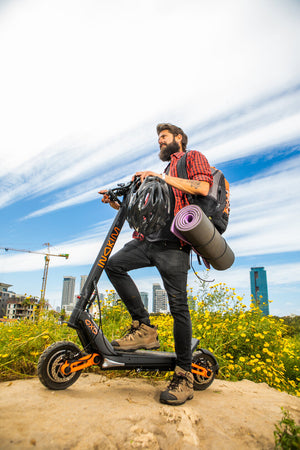 Rider enjoying the Inokim OXO electric scooter